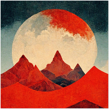 Retro Mars Mountains 2